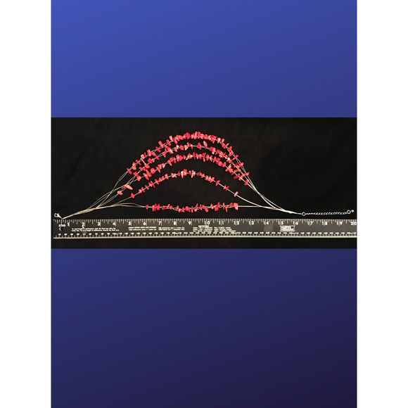 COLDWATER CREEK “Raw” Carnelian 5-Strand Red Bead Choker NecklaceNWOT - Picture 3 of 5